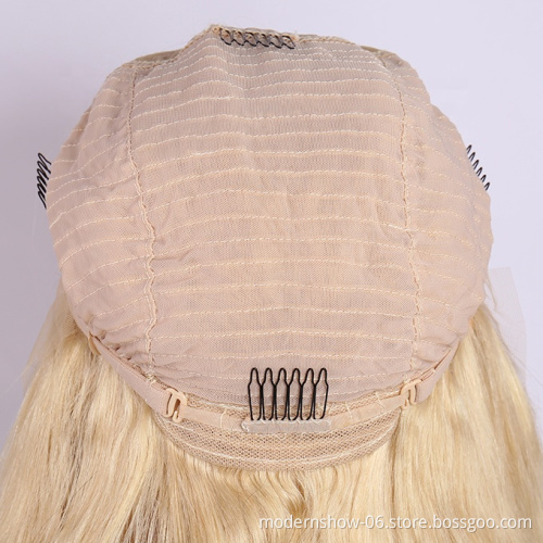 613 Blonde Color Body Wave Lace Frontal Wig Virgin Brazilian Human Hair Long Wigs With Baby Hair